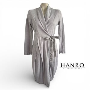 HANRO OF SWITZERLAND GRAY ROBE SZ XS